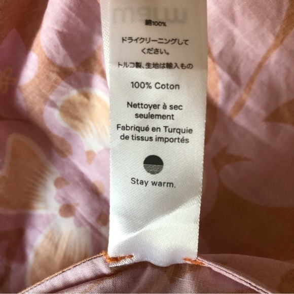 Warm Sierra Sleeveless Orange Pink Floral Cotton Tiered Midi Dress 2 - Picture 9 of 11